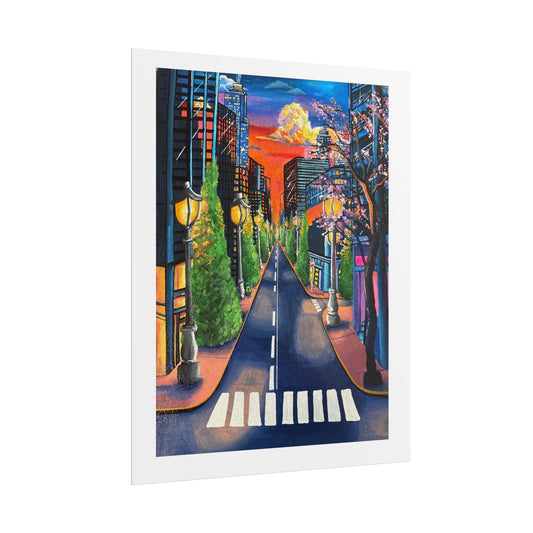 City Lights 8x10 Art Print