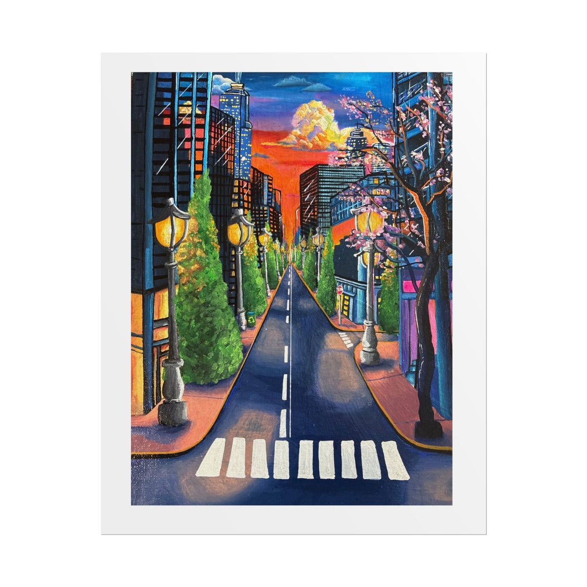 City Lights 8x10 Art Print