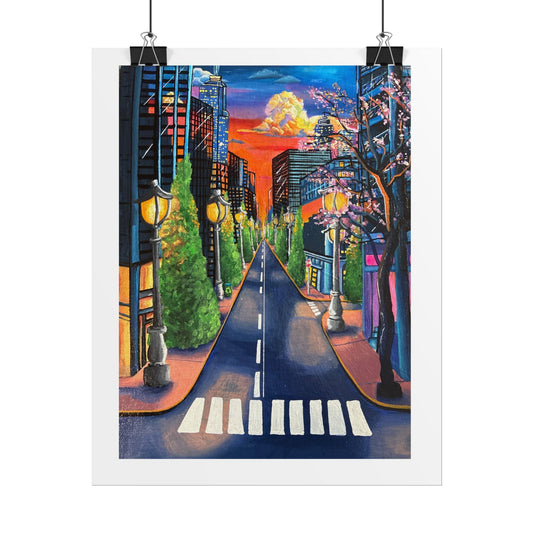 City Lights 8x10 Art Print